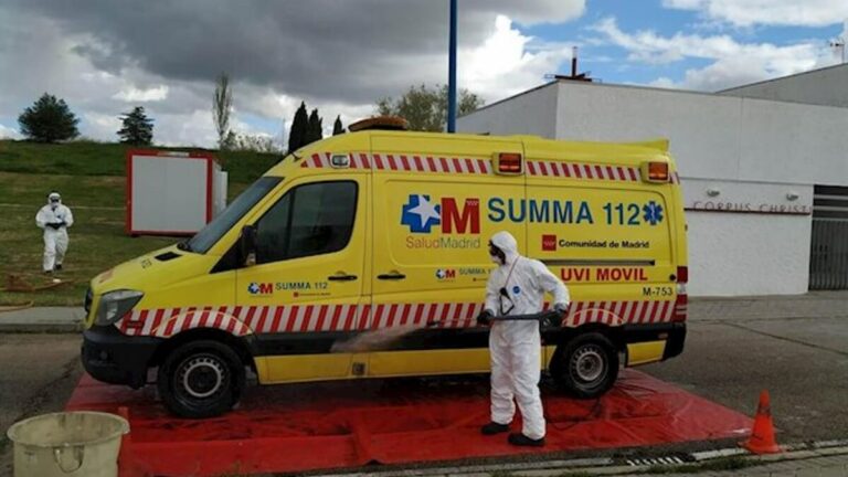 Punto desinfección Bomberos de Leganés