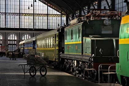 Museo del Ferrocarril en el barrio de Delicias (Madrid)