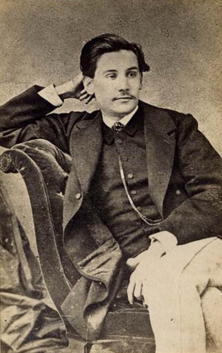 Retrato de Benito Pérez Galdós en su juventud