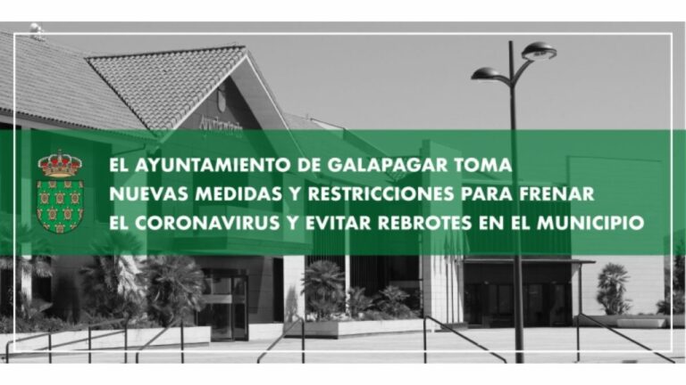 Nuevas medidas frente al COVID anunciadas por el Ayuntamiento de Galapagar