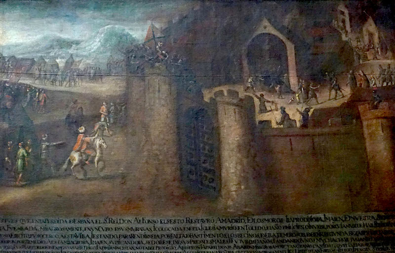 “Intervención y milagros de Santa María de la Almudena” (h. 1640). Catedral de la Almudena (procedente de la iglesia de Santa María).