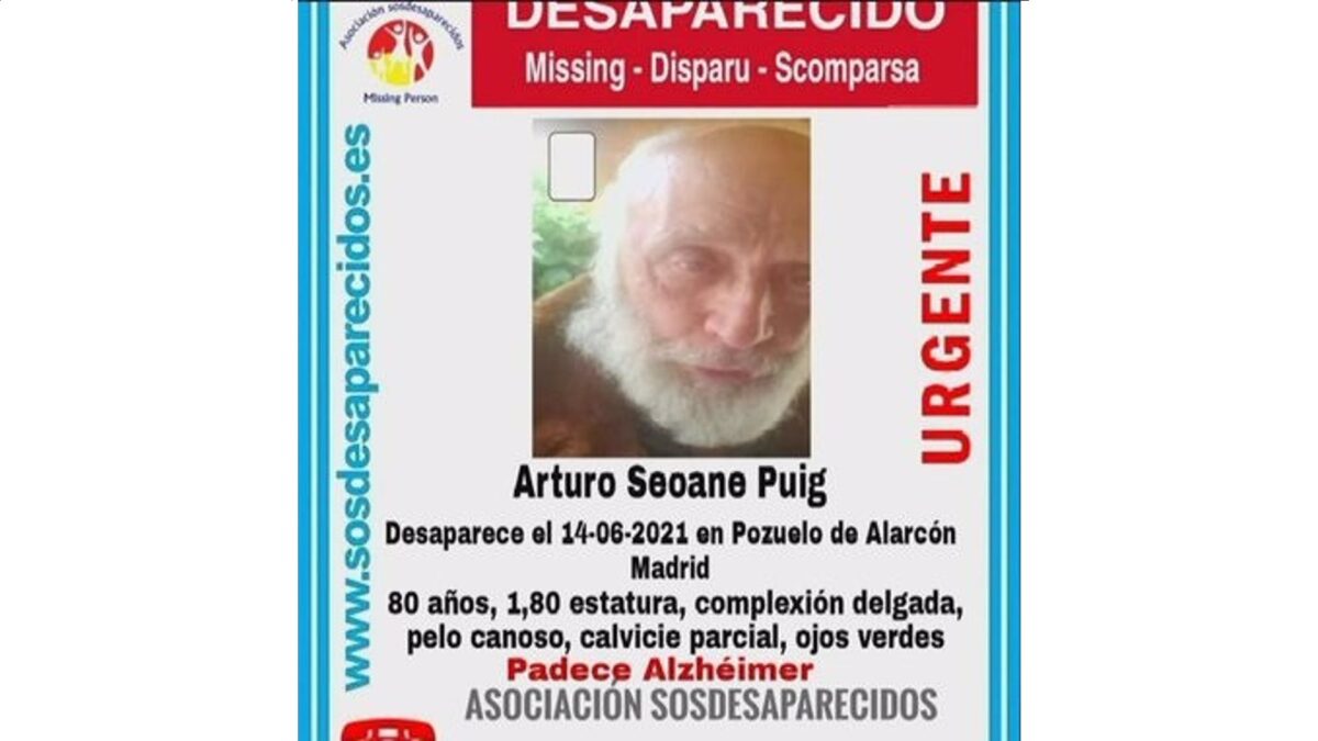 hombre de 80 años desaparecido