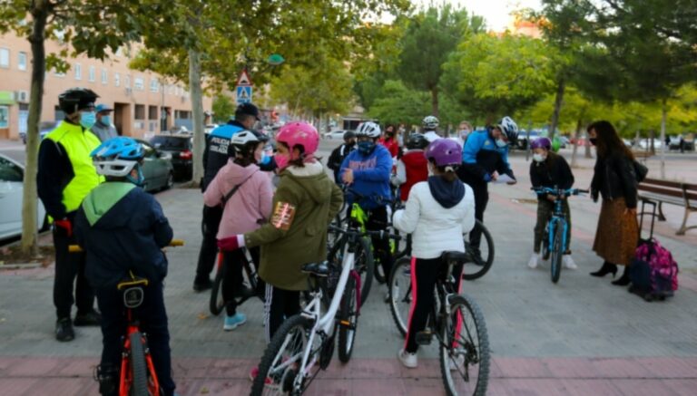 Camino escolar en bici