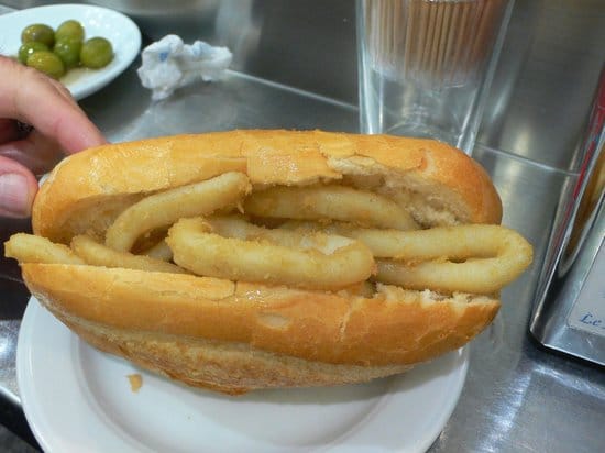 bocadillos de calamares madrid