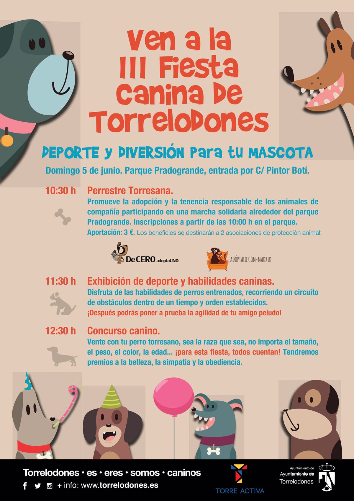 Cartel del Concurso Feria Canina de Torrelodones