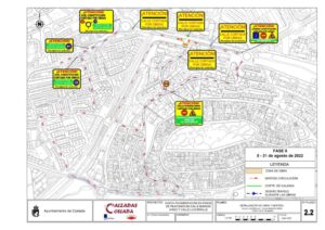 Plano de la fase 2 de los cortes de tráfico en Coslada