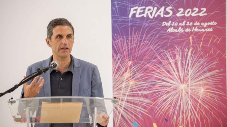 El alcalde de Alcalá de Henares en la presentación de Las Ferias 2022