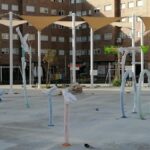 Coslada instala los Juegos de Agua en la Plaza Mar Caribe
