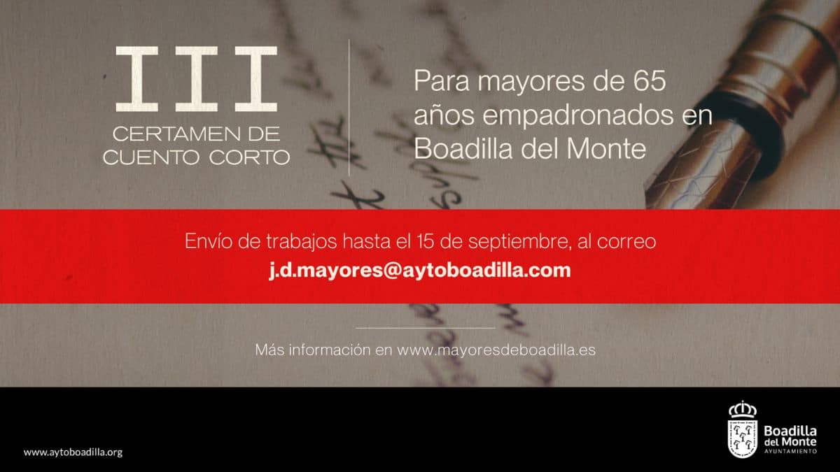 III Certamen de Cuento Corto Mayores Boadilla del Monte Madrid 365