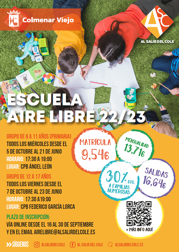 colmenar viejo escuela al aire libre