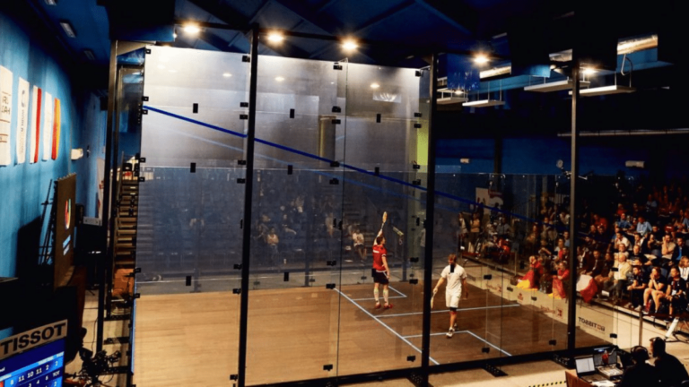 tres cantos pista squash glass