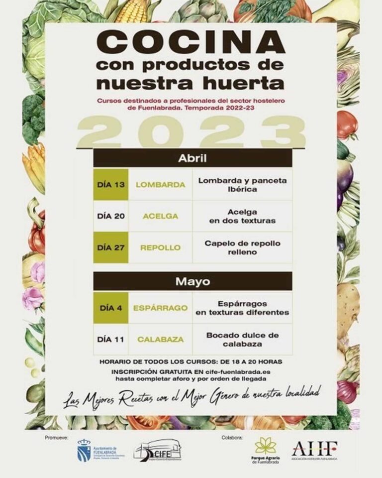 cocina con productos de nuestra huerta fuenlabrada