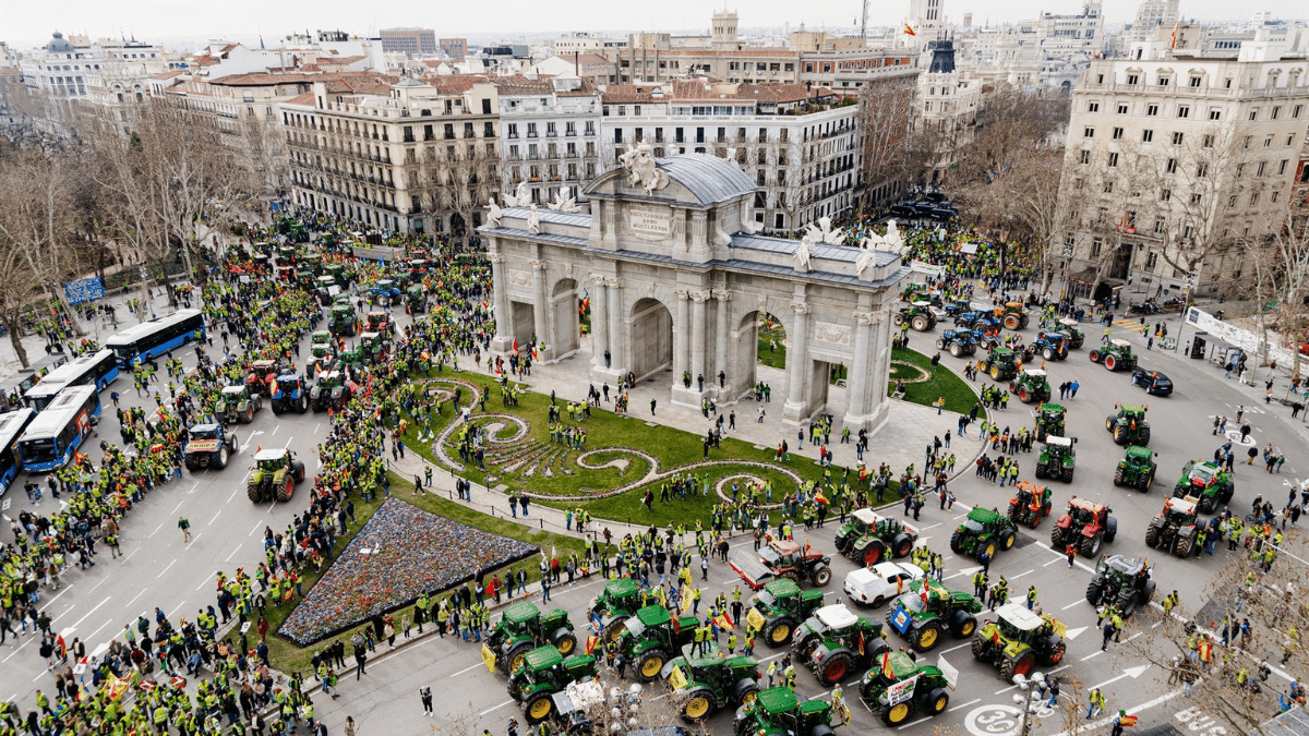 protesta tractores madrid