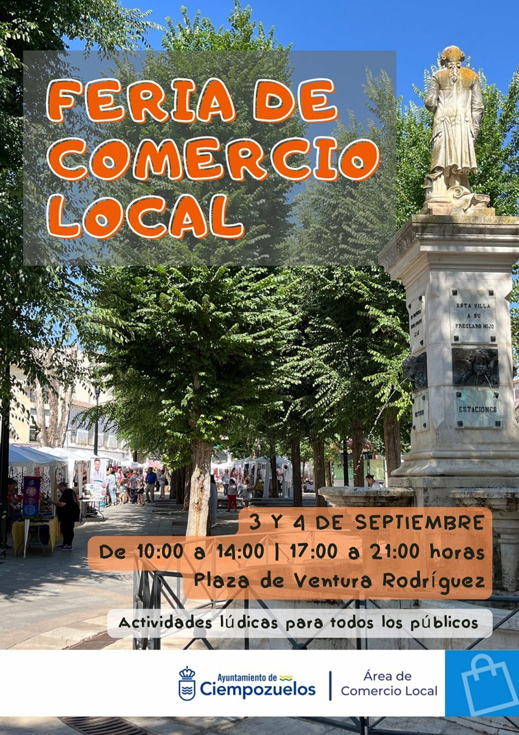 Cartel de la Feria del Comercio Local en Ciempozuelos