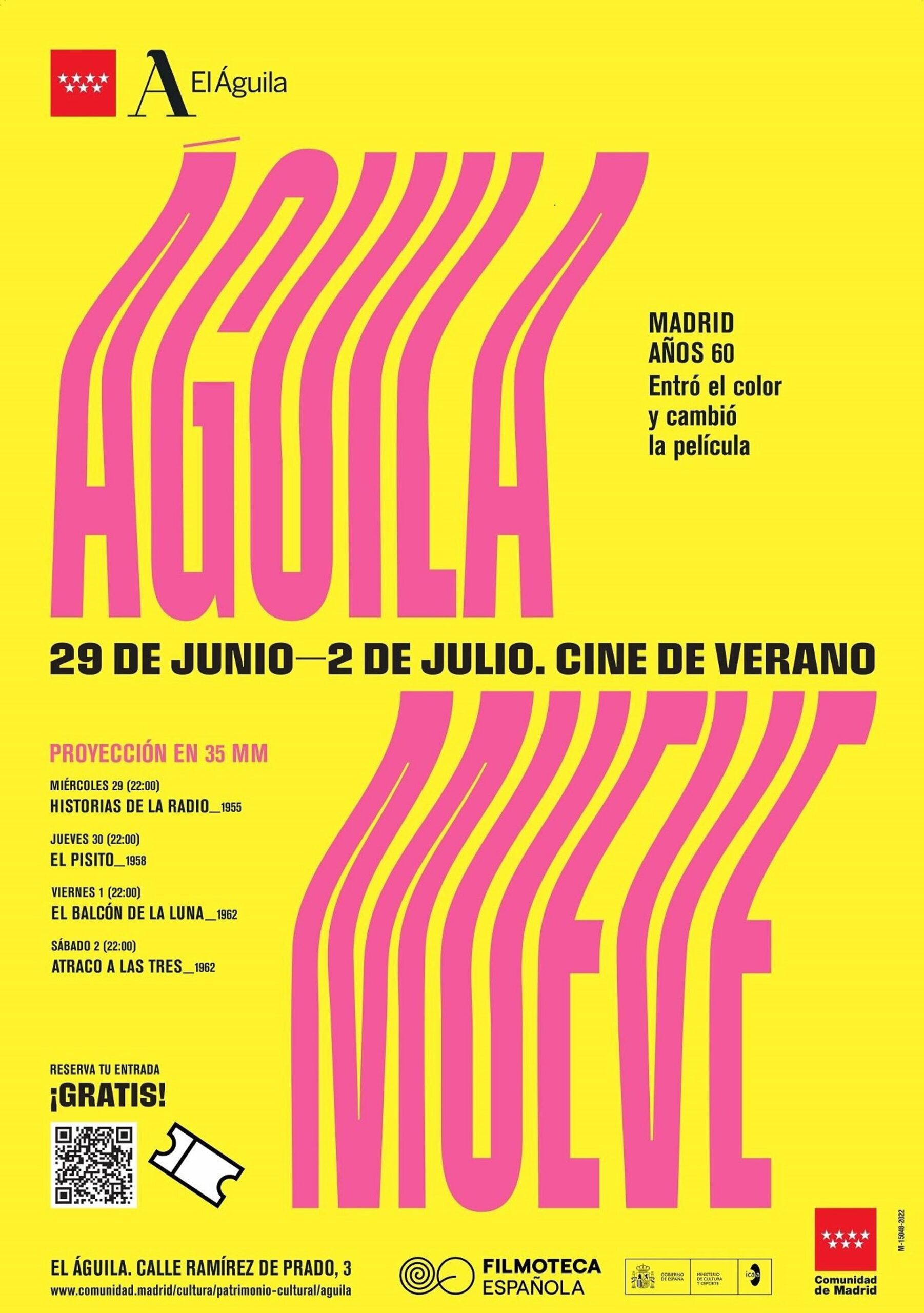 Cine verano Madrid El Águila se Mueve