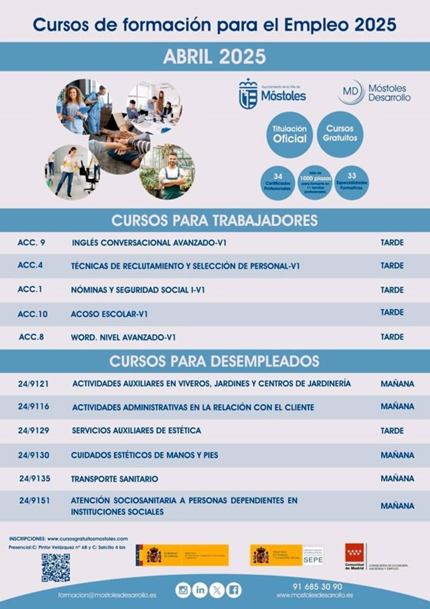 móstoles cursos empleo empleabilidad