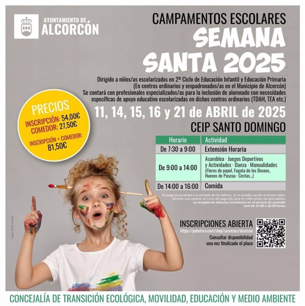 campamento semana santa alcorcon