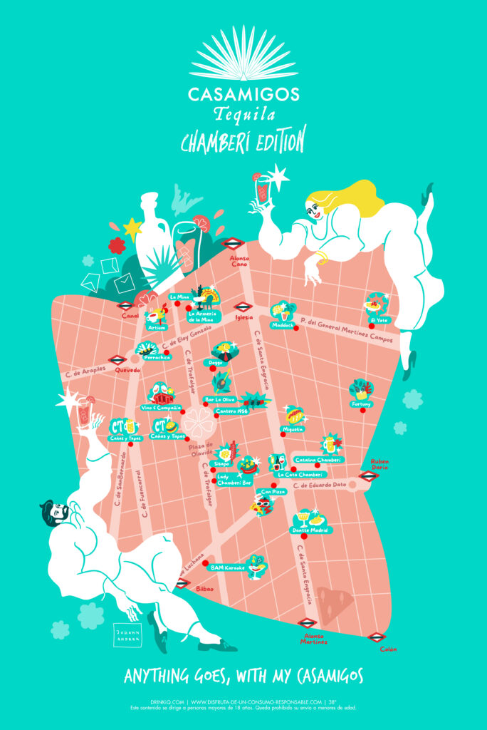 mapa chamberi casamigos