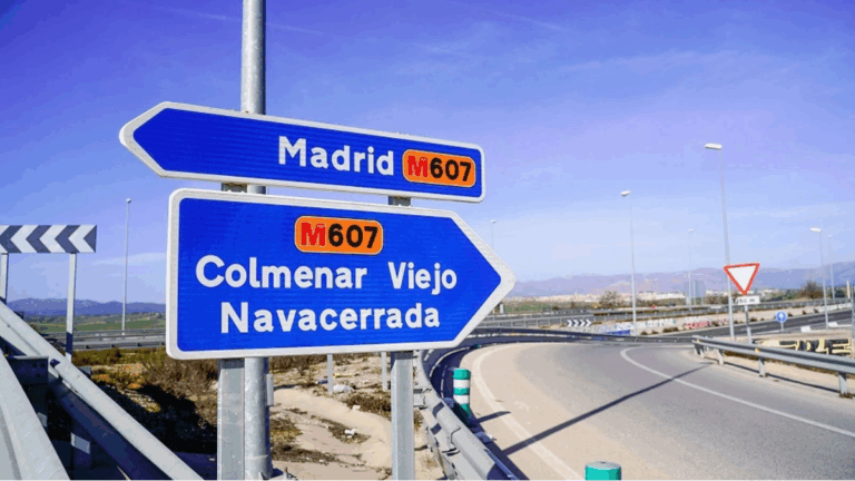 obras m-607 cambios tráfico cortes colmenar viejo