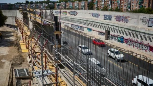 corte túnel M-30