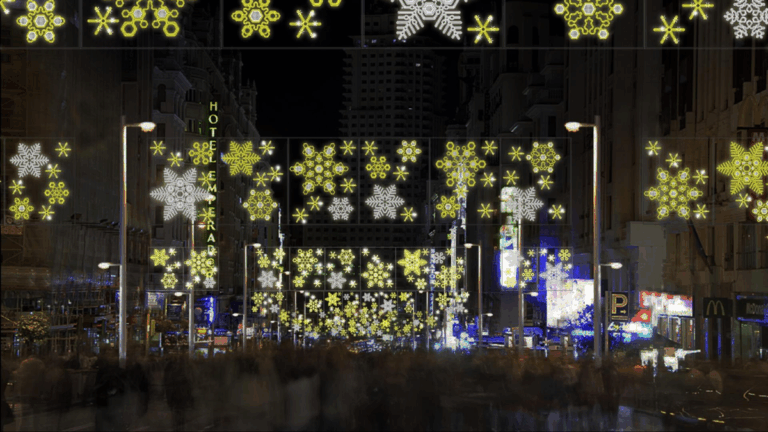 luces navidad cortes trafico metro emt madrid
