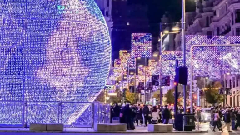 Madrid mapa virtual luces