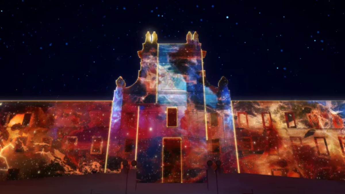 navidad luz videomapping conde duque madrid