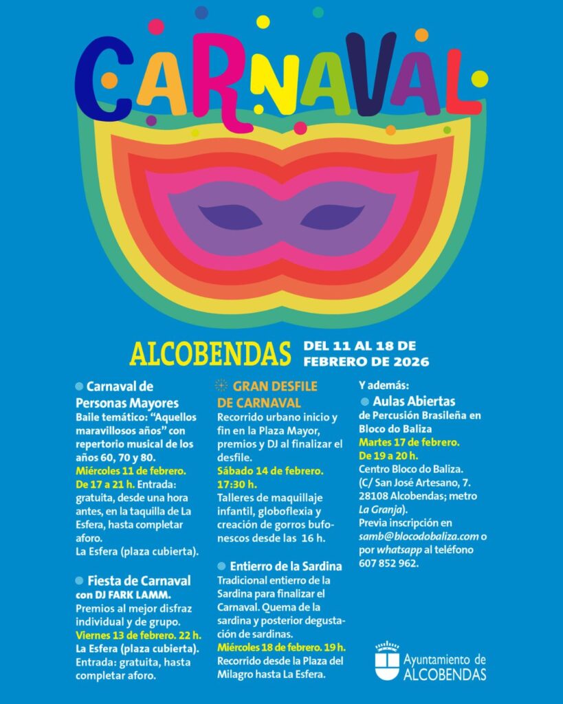 programacion carnaval alcobendas 2026