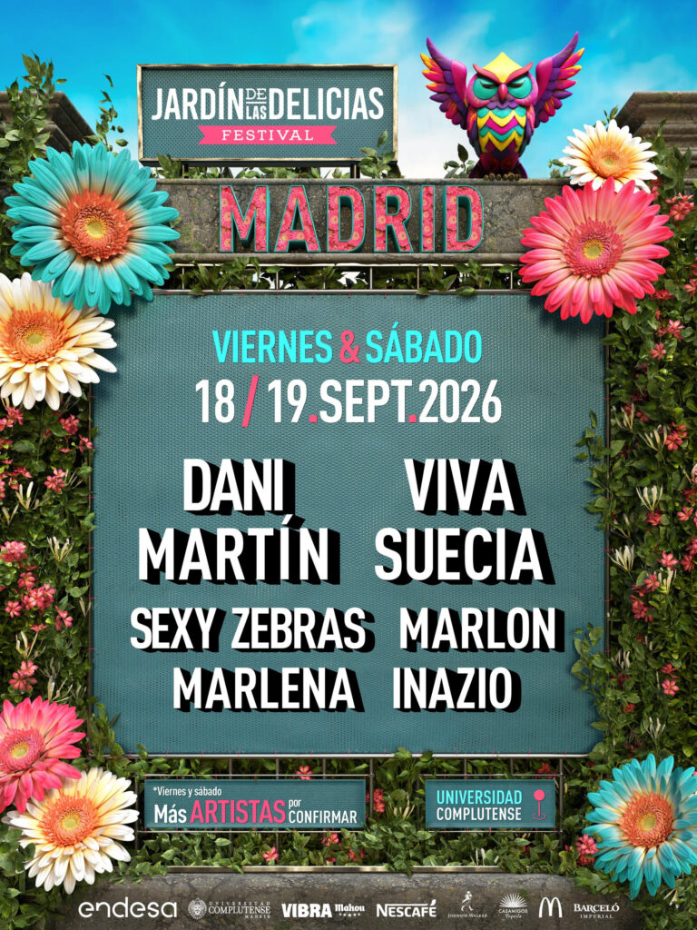 cartel festival jardin delicias 2026