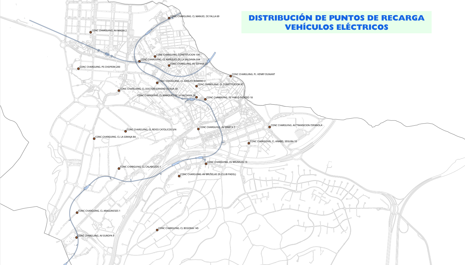 puntos recarga vehiculos electricos alcobendas