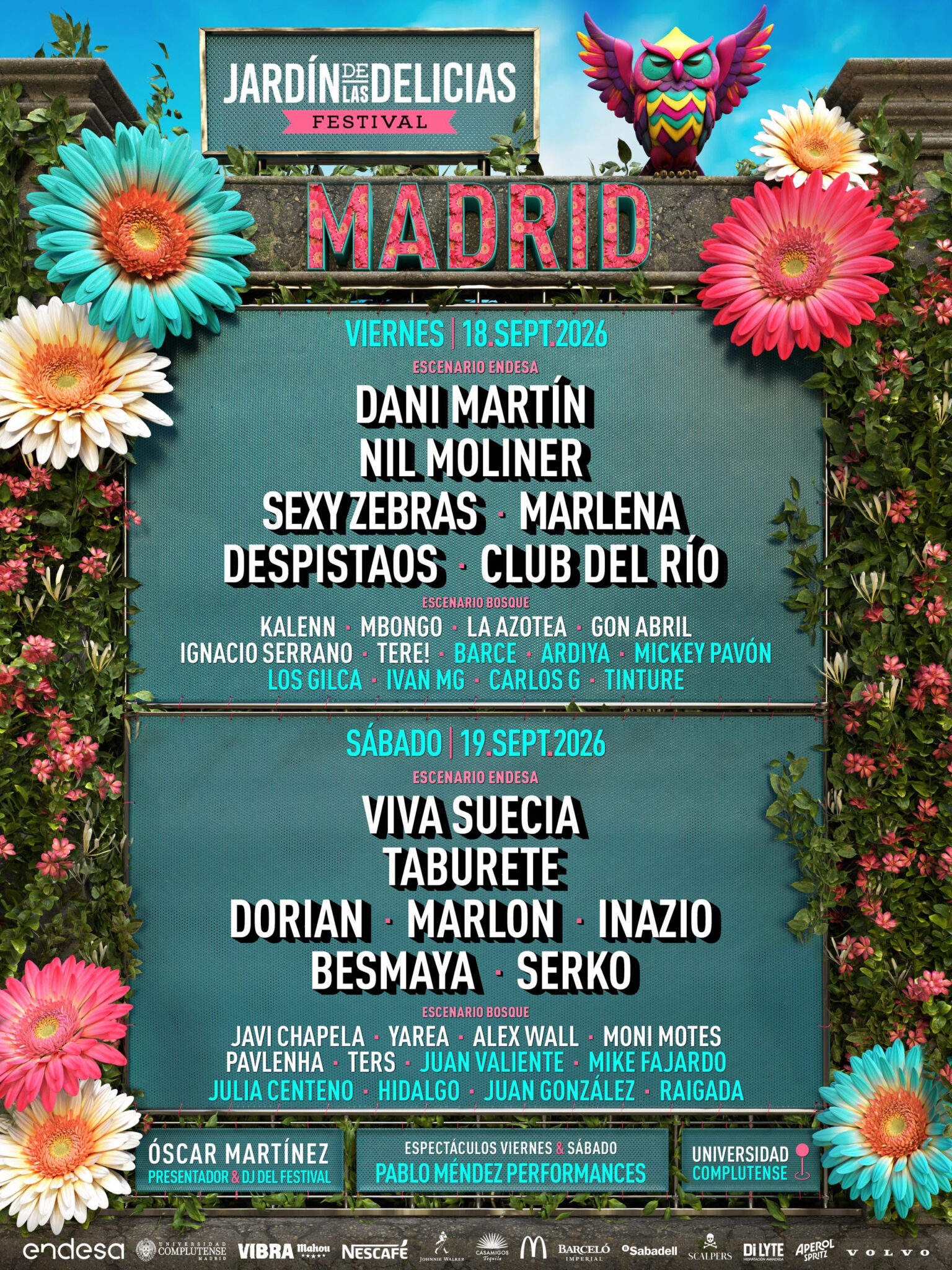jardin delicias 2026 cartel madrid