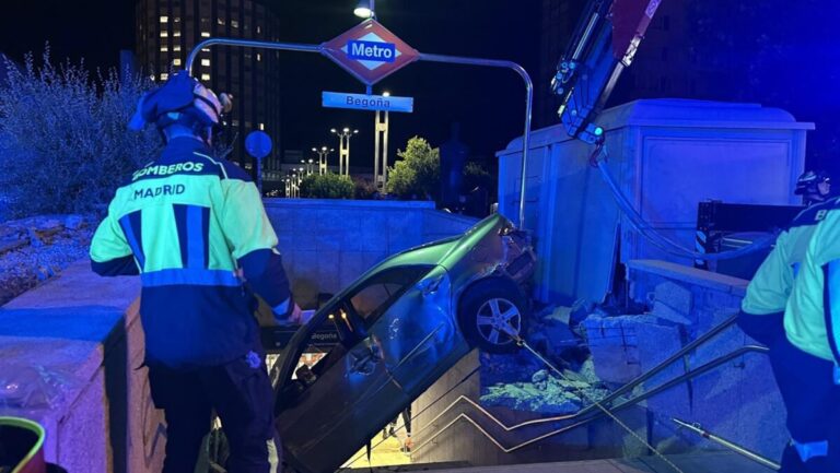 accidente coche Metro
